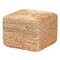 Bali & Pari Marella Modern Bohemian Natural Brown Seagrass Accent Footstool 240-13478-ZORO - alternate 1